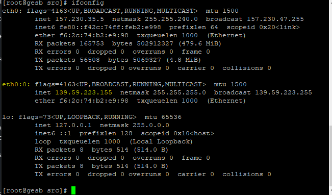Tambah ip address centos web panel
