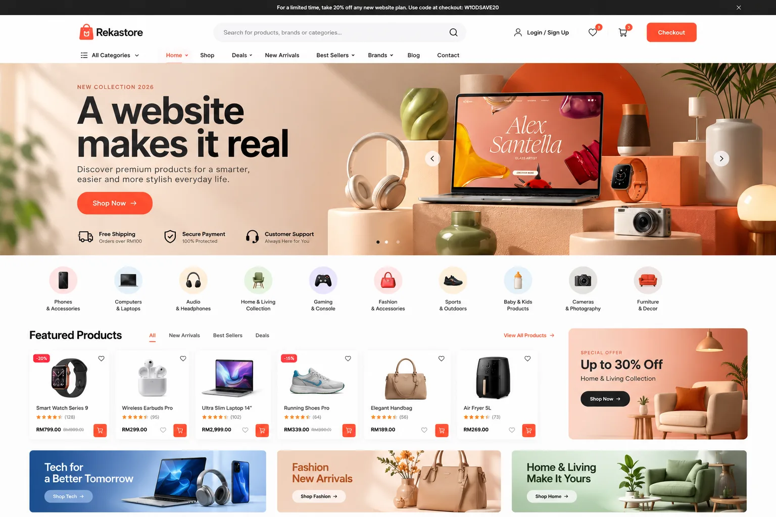 Konsep reka bentuk website e-dagang